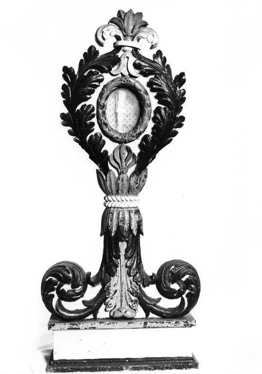 reliquiario - a ostensorio - ambito romano (sec. XIX)