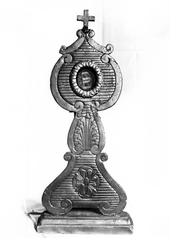 reliquiario - a ostensorio - ambito romano (sec. XIX)