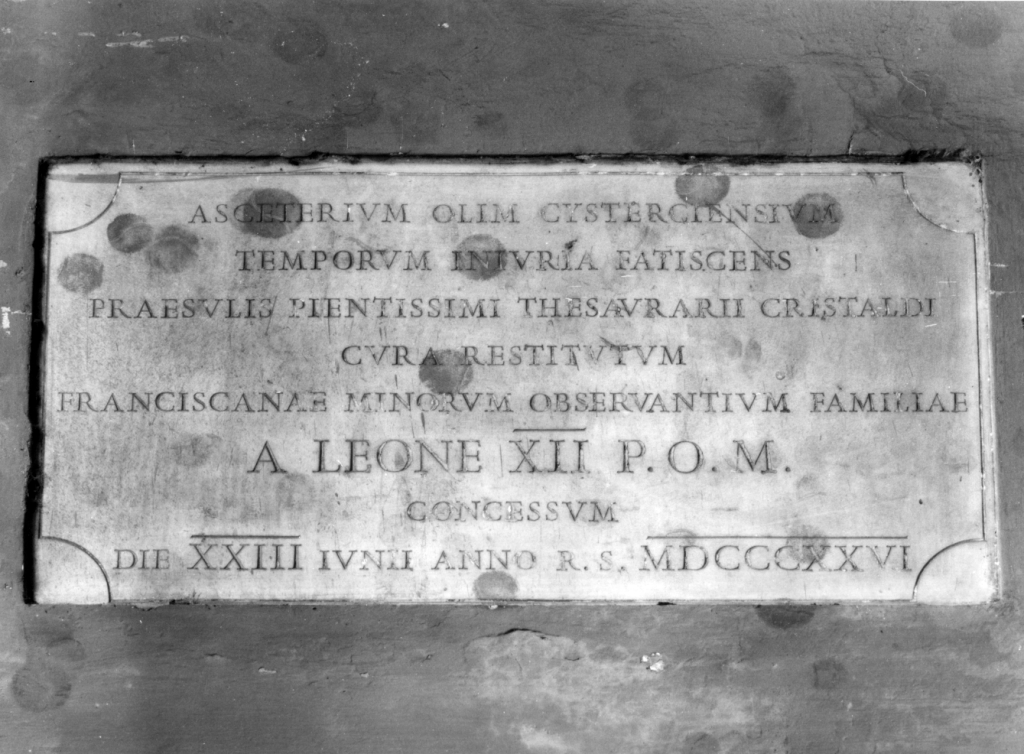 lapide - ambito romano (sec. XIX)