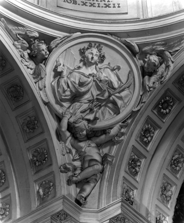 Santa Cecilia (rilievo) di Fontana Carlo (sec. XVIII)