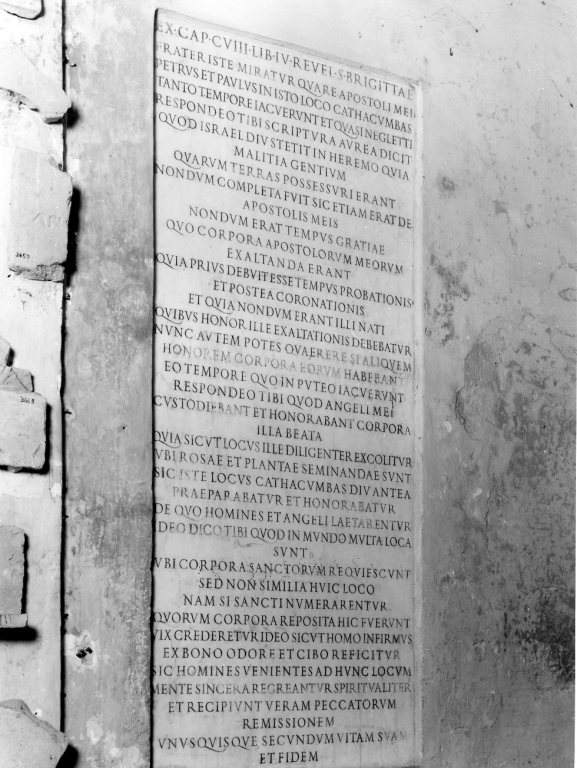 lapide - ambito romano (sec. XVII)