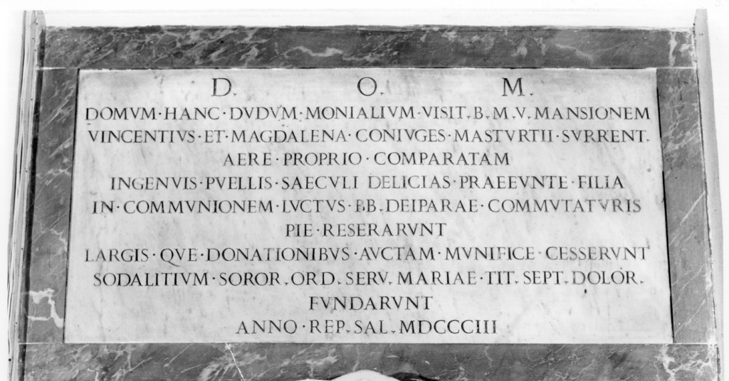 lapide - ambito romano (sec. XIX)