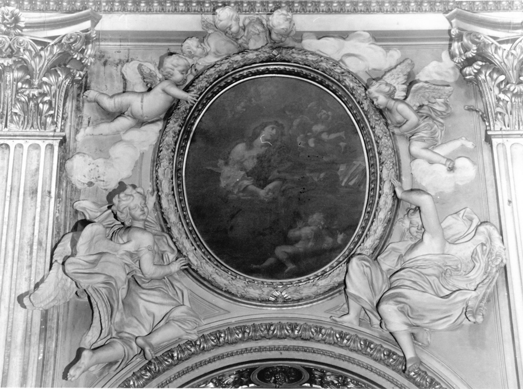 angeli reggicornice (rilievo) di Balestra Pietro (sec. XVII)