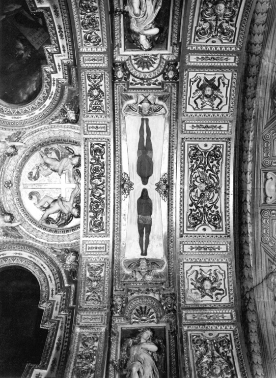 Sacra Sindone (decorazione plastica) di Castelli Pietro, Intralegni Pietro (sec. XVII)