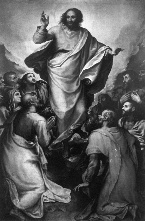 ascensione di Cristo (dipinto) di Muziano Girolamo detto Girolamo da Brescia (sec. XVI)