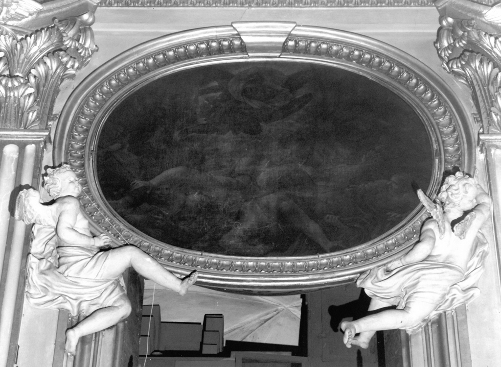 angeli reggicornice (rilievo) di Balestra Pietro (sec. XVII)