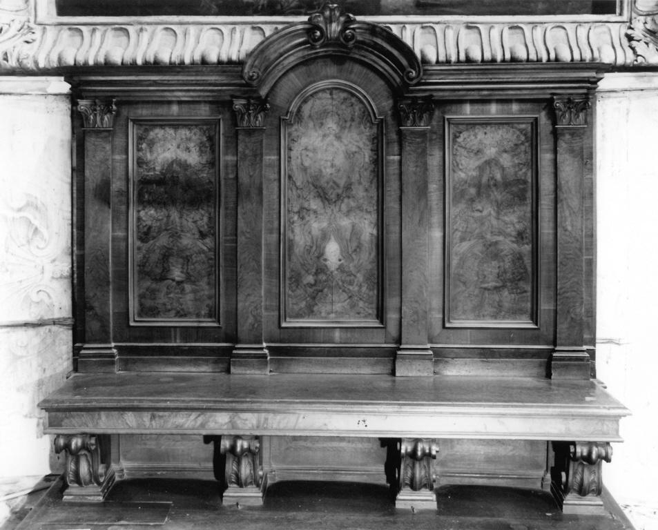 sedile - ambito romano (sec. XVII)