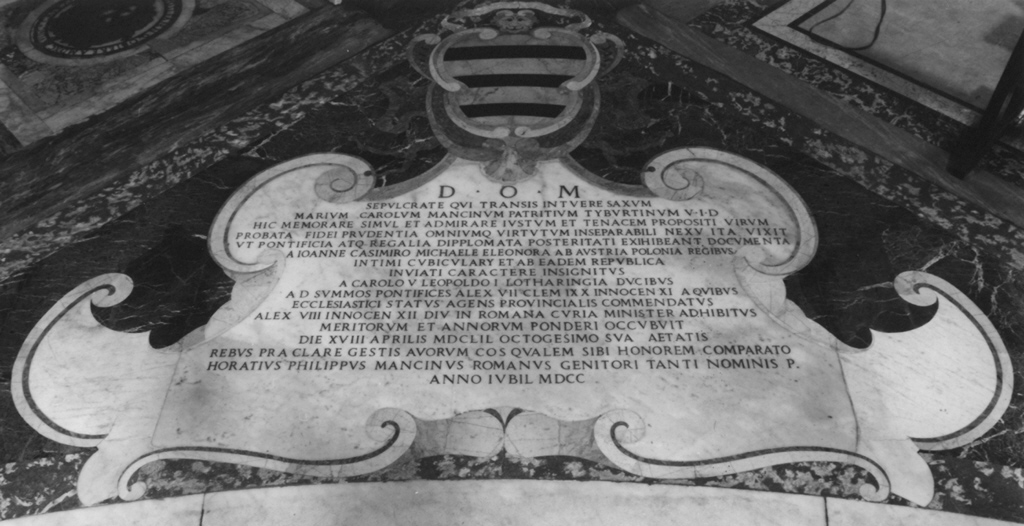 lapide - ambito romano (sec. XVIII)