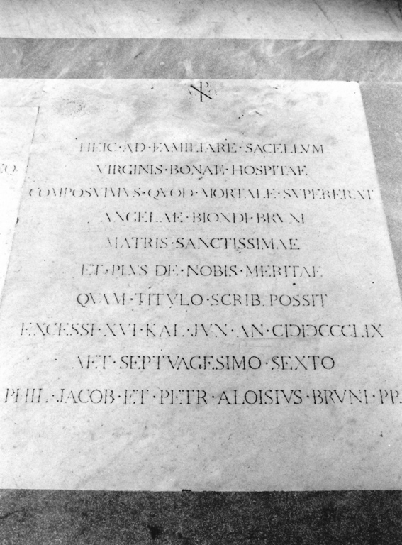 lapide - ambito romano (sec. XIX)