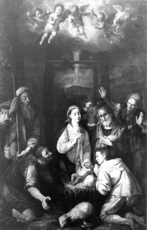 adorazione dei pastori (dipinto) di Alberti Durante detto Durante del Borgo (sec. XVI)