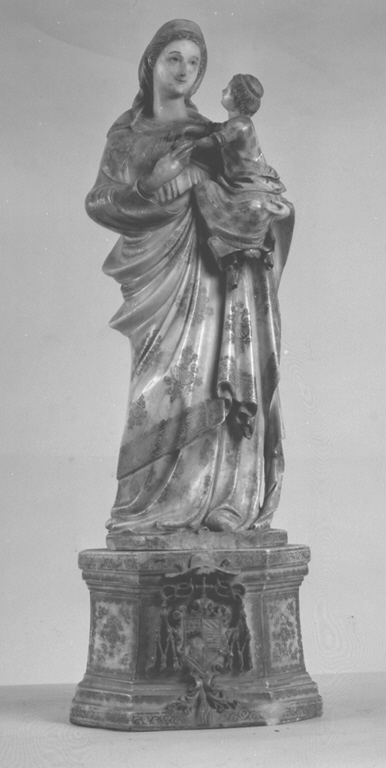 Madonna con Bambino (scultura) - ambito trapanese (prima metà sec. XVII)