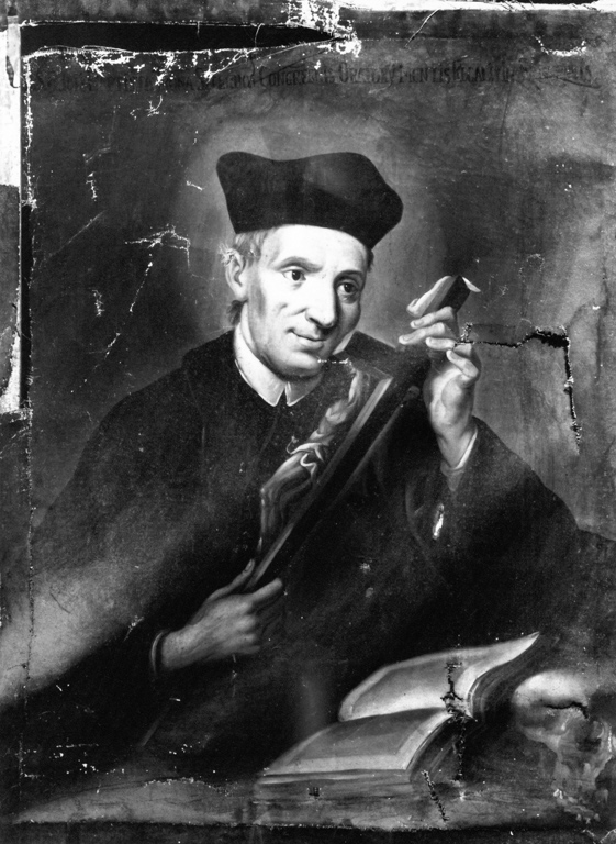 ritratto di ecclesiastico (dipinto) di Milione Vincenzo (sec. XVIII)