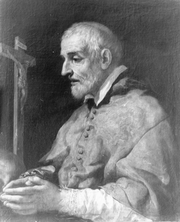 ritratto di ecclesiastico (dipinto) di Ferri Ciro (sec. XVII)