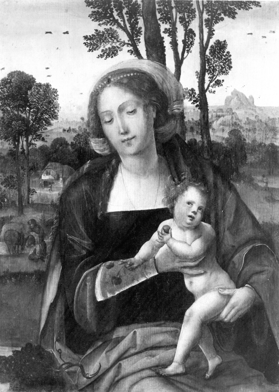 Madonna con Bambino (dipinto) - ambito fiammingo (inizio sec. XVI)