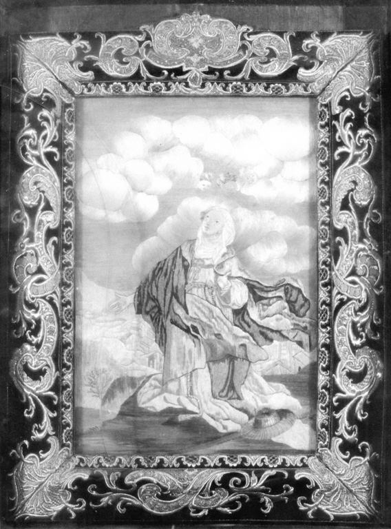 beato (decorazione a ricamo) - ambito romano (sec. XVIII)