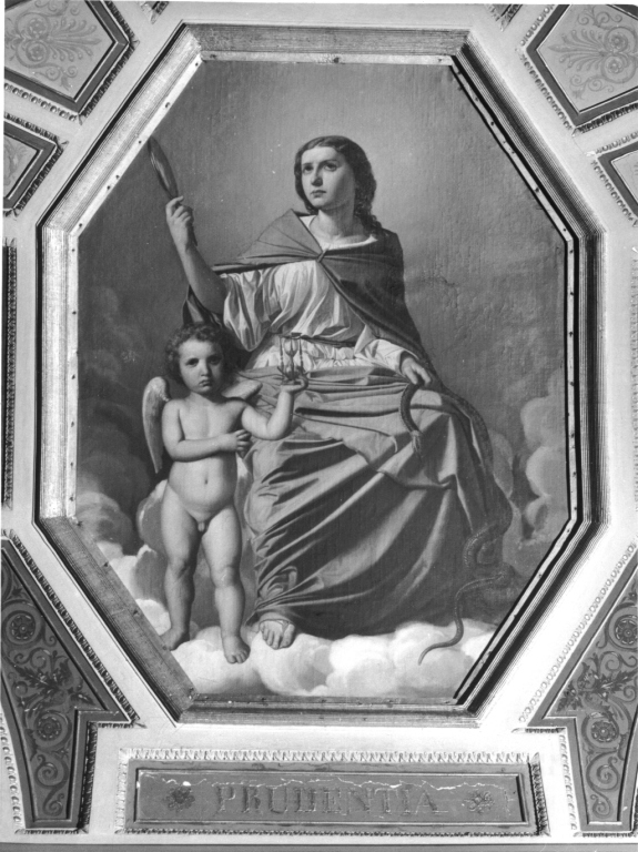 Prudenza (soffitto dipinto, ciclo) di Hernandez Germano (sec. XIX)