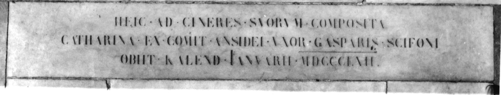 lastra tombale - ambito romano (sec. XIX)