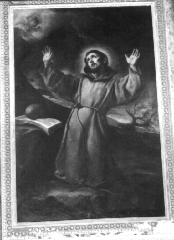 San Francesco d'Assisi riceve le stimmate (dipinto) di Brandi Giacinto (sec. XVII)