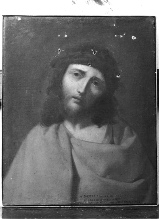 Cristo coronato di spine (dipinto) di Busiri Vici Andrea (sec. XIX)