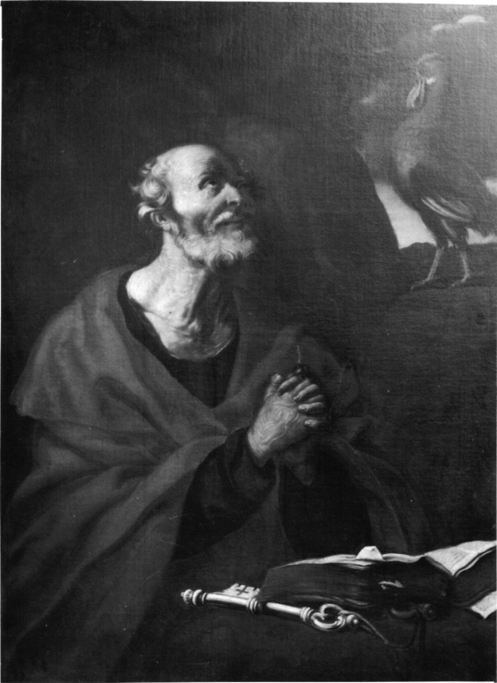 San Pietro (dipinto) di Merisi Michelangelo detto Caravaggio (scuola) (prima metà sec. XVII)