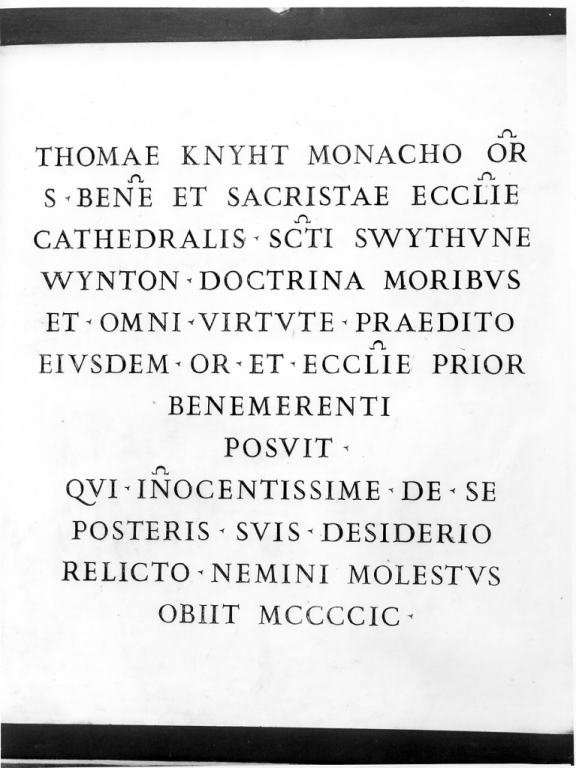 lapide tombale - ambito romano (sec. XV)