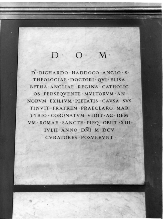 lapide tombale - ambito romano (sec. XVII)