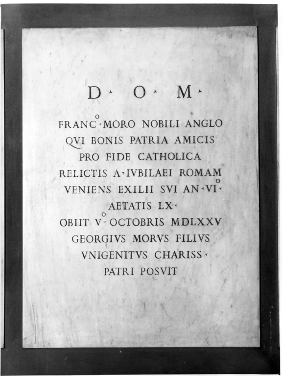lapide - ambito romano (sec. XVI)
