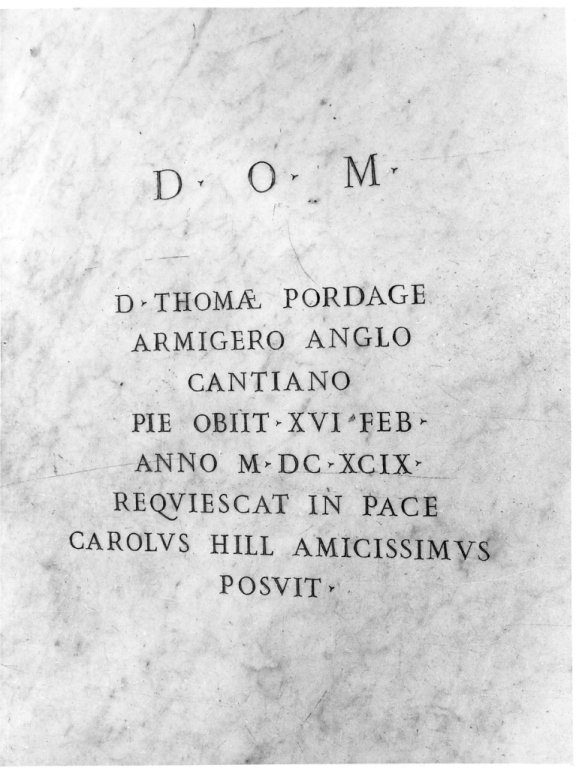 lapide - ambito romano (sec. XVII)