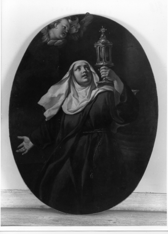 Santa Chiara (dipinto) di Batoni Pompeo Girolamo (sec. XVIII)