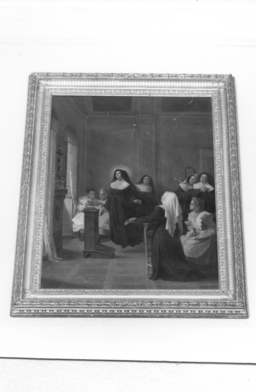 Santa Maria De Matthias e le suore del Preziosissimo Sangue (dipinto) - ambito romano (seconda metà sec. XIX)