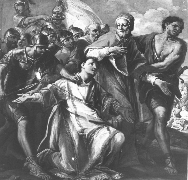 San Lorenzo condotto al martirio (dipinto) di Ricciolini Michelangelo (sec. XVII)