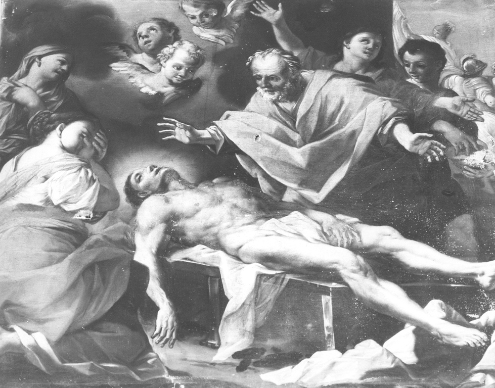 compianto di San Lorenzo (dipinto) di Ricciolini Michelangelo (sec. XVII)