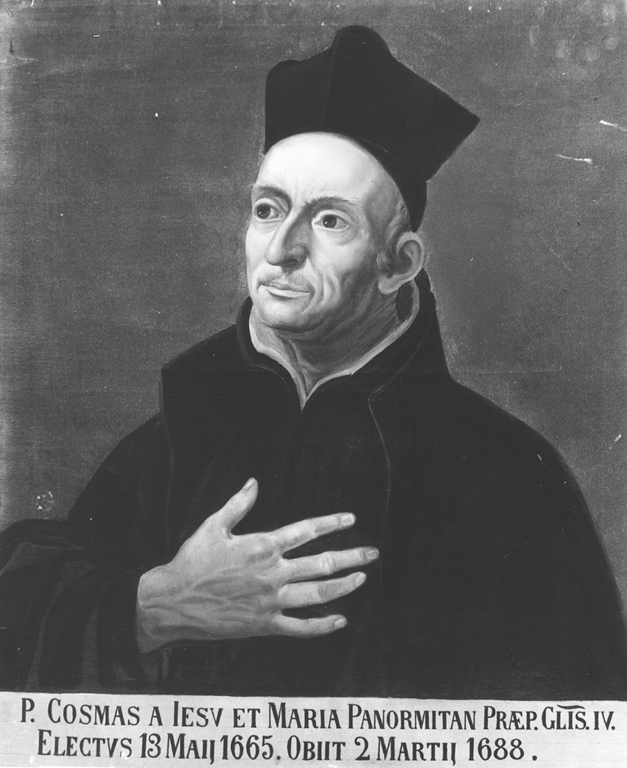 ritratto di Padre Cosma di Gesù e Maria (dipinto) di Serra Auqui Giacomo (sec. XIX)