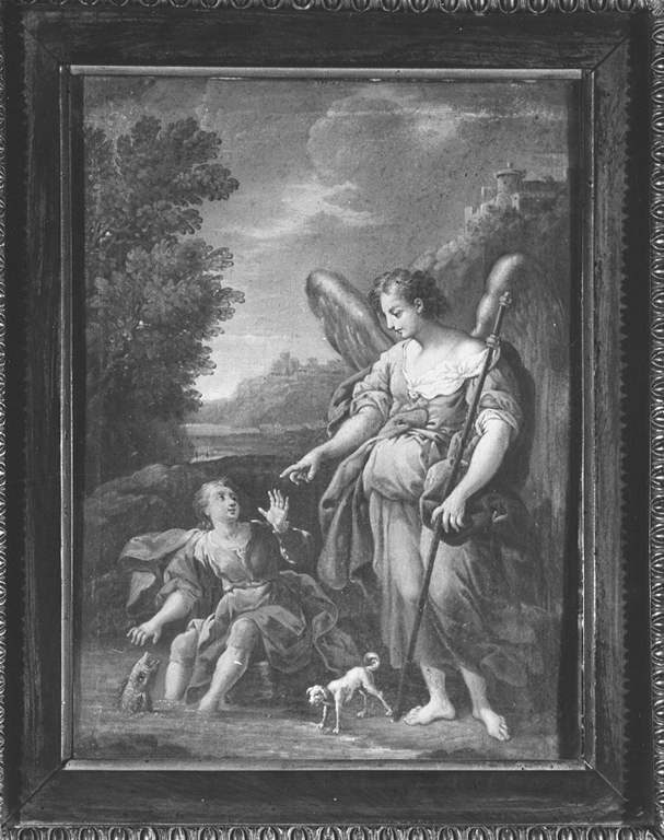 Tobia e San Raffaele arcangelo (dipinto) - ambito romano (sec. XIX)