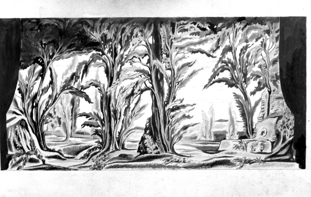 bosco (dipinto) di Pompei Mario (sec. XX)