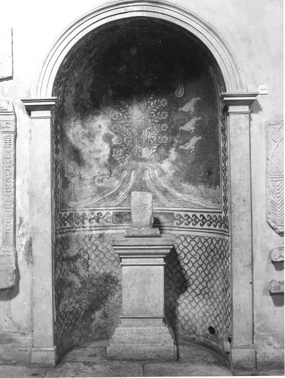 mostra di nicchia - bottega romana (sec. XIX)