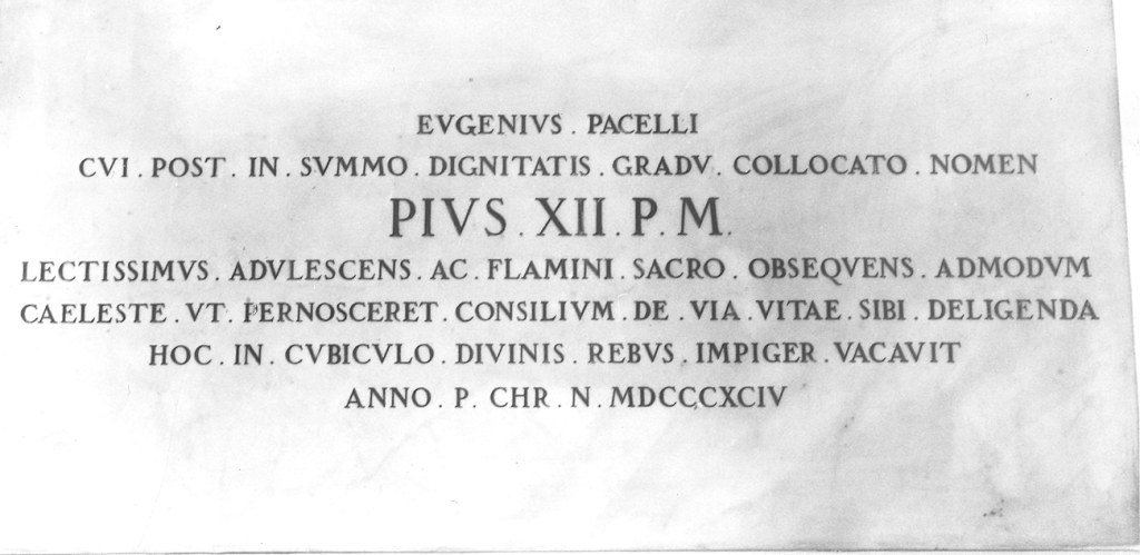 lapide commemorativa - bottega romana (metà sec. XX)