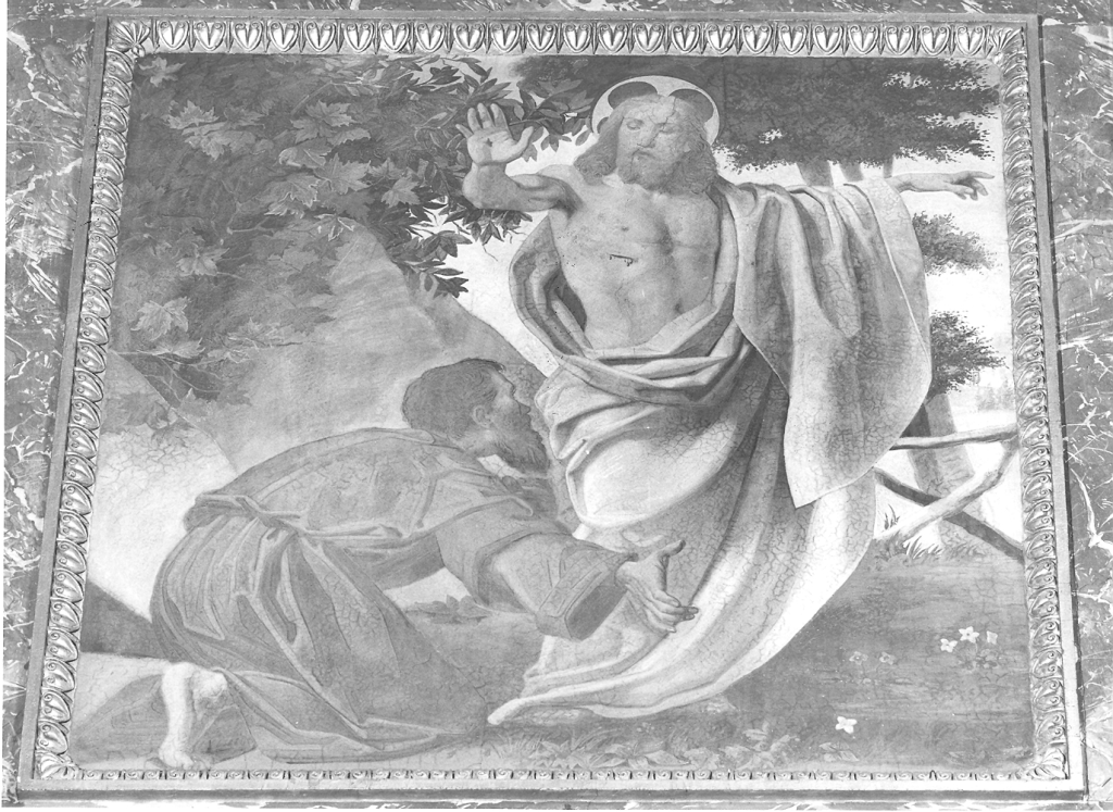 apparizione di Cristo a San Nicola (dipinto) di Guidi Guido (sec. XIX)
