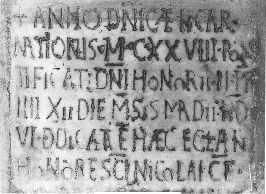 lapide - bottega romana (sec. XII)