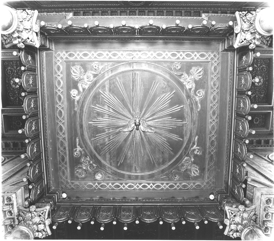 baldacchino d'altare di Servi Gaspare, Belloni Carlo, Celli Giovan Battista (sec. XIX)