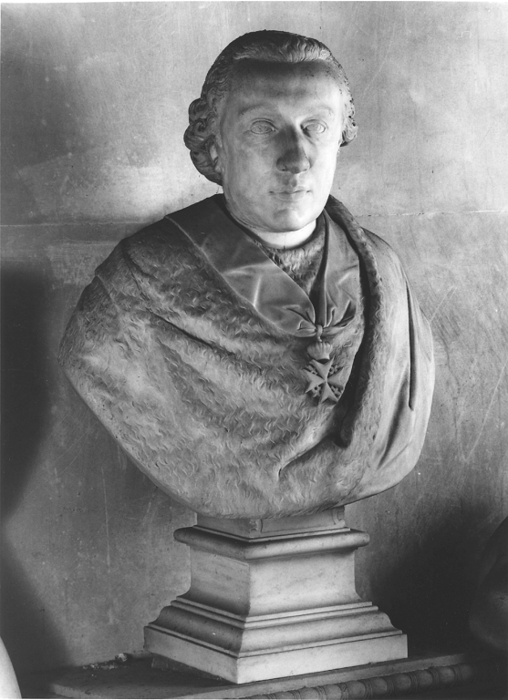 ritratto del cardinale Giovan Battista Rezzonico (scultura) di Hewetson Christopher (sec. XVIII)