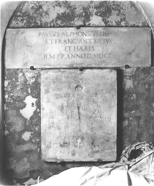 lapide - bottega romana (sec. XIX)