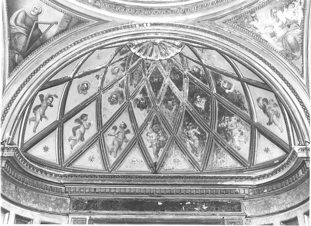 angeli e cherubini (dipinto) di Martinori Luigi - ambito romano (sec. XIX)