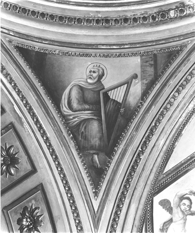 David come profeta (dipinto) di Martinori Luigi - ambito romano (sec. XIX)