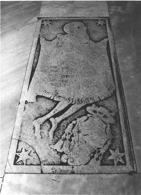 lapide tombale - bottega romana (sec. XVII)