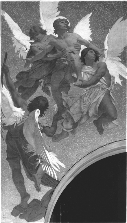 assunzione di San Pancrazio (dipinto) di Lehoux Pierre Adrien Pascal (sec. XIX)