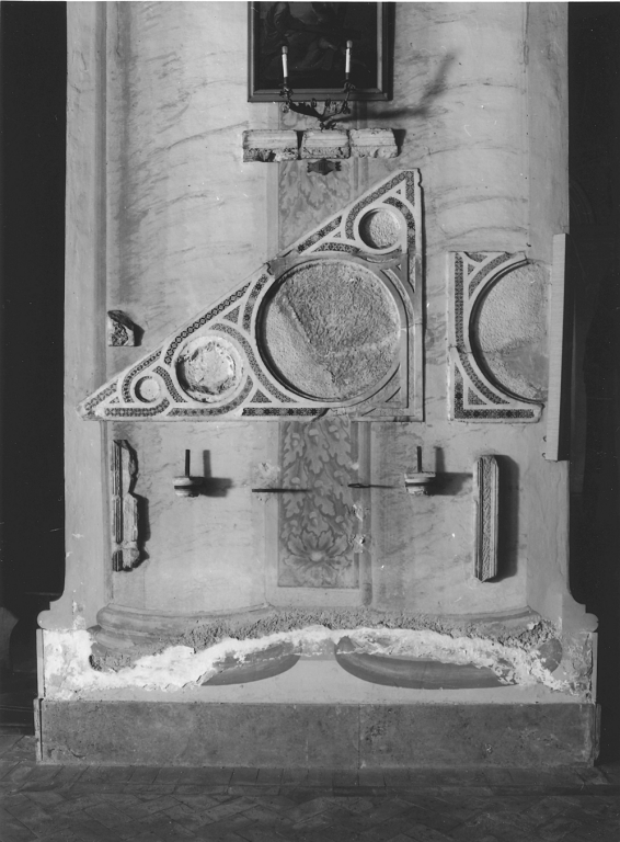 ambone, frammento - bottega cosmatesca (sec. XIII)
