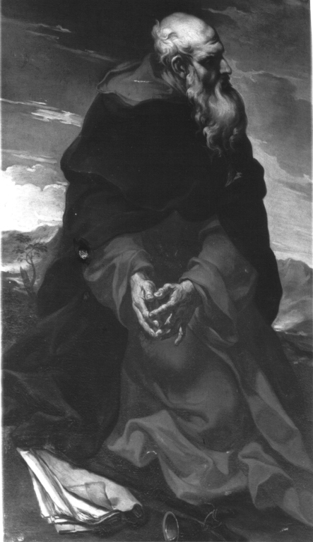 Sant'Antonio Abate (dipinto) di Ghezzi Giuseppe (sec. XVII)