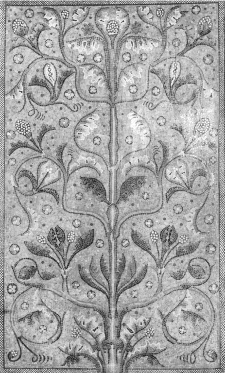 motivi decorativi vegetali (decorazione musiva) di Rooke Thomas Mattew, Castellani Venezia-Murano Company (bottega) (sec. XIX)