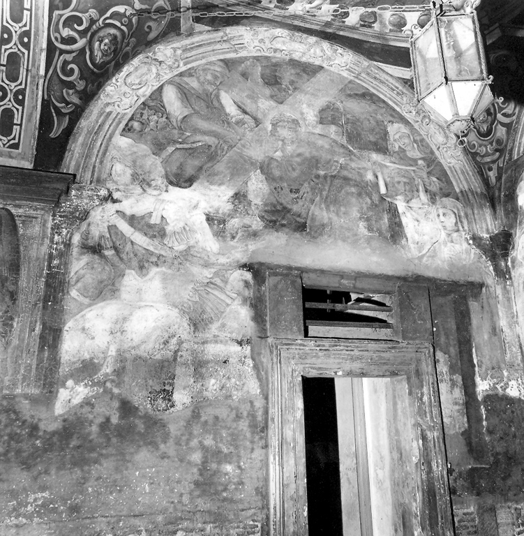 salita di Cristo al monte Calvario (dipinto) di Nappi Francesco (attribuito) (sec. XVII)